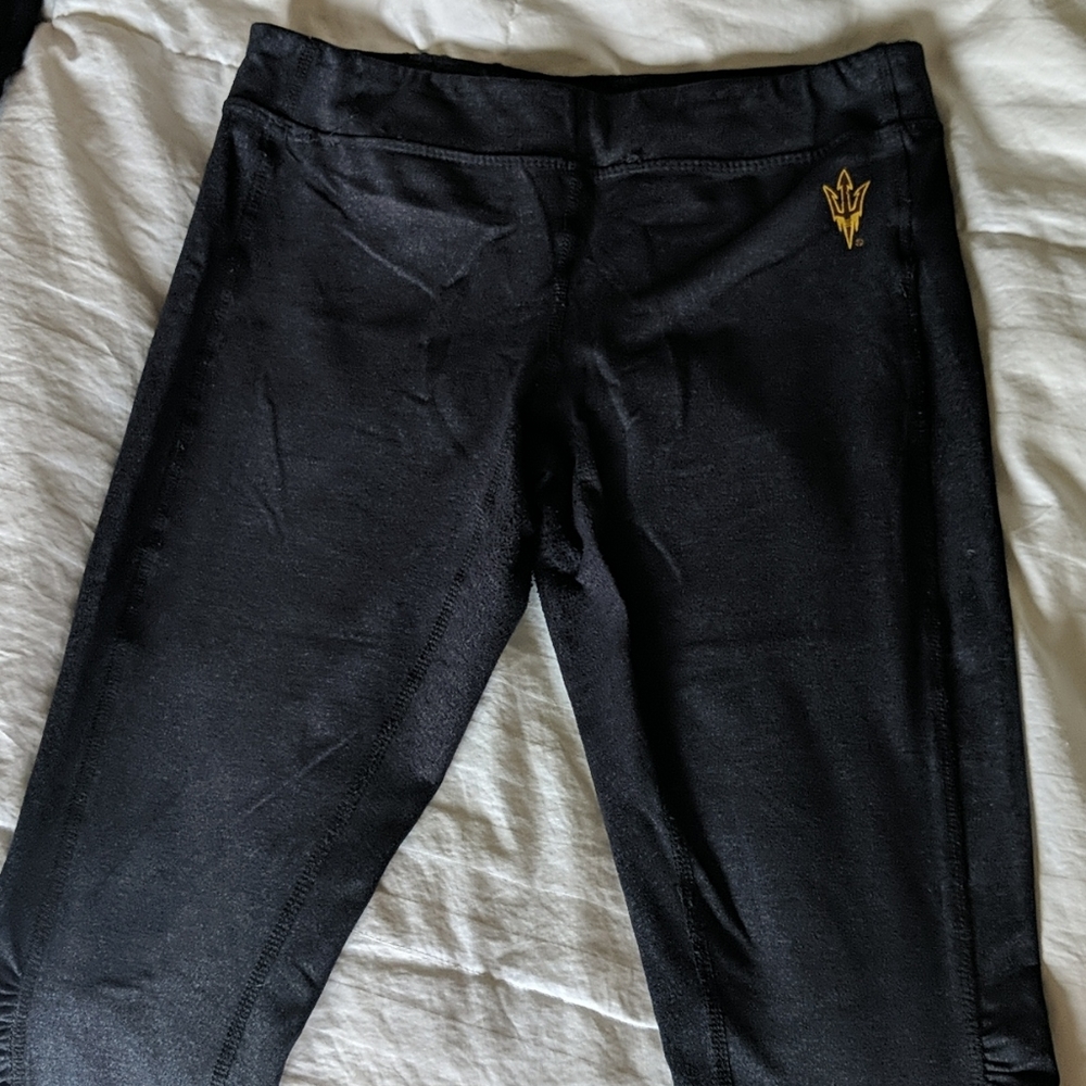 ASU, rushed detail crop legging, medium
